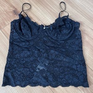 Guess lace bralette in Black
